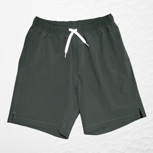 Bear Bottom Shorts Men’s Size Small 7" Swim Hybrid Zip Pocket Green‎ NWOT